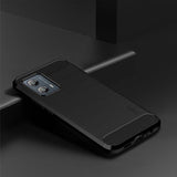 Mofi Motorola Moto G53 5G Deksel Børstet Karbonfibertekstur Svart