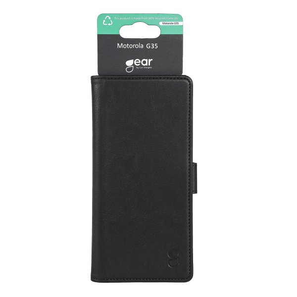 Gear Motorola Moto G55 5G Etui 3 Kortlomme  Svart