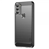 Mofi Motorola moto g71 5G Deksel Børstet Karbonfibertekstur Svart