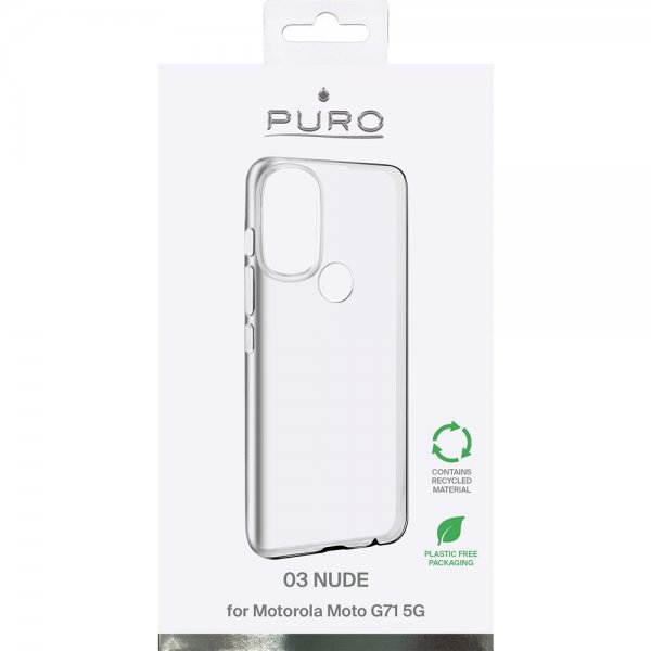 Puro Motorola moto g71 5G Deksel Nude Transparent