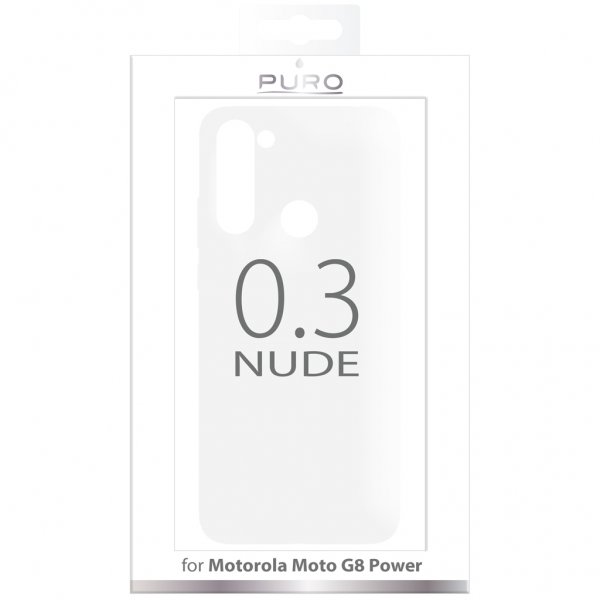 Puro Motorola Moto G8 Power Deksel Nude Transparent