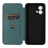 Motorola Moto G84 Etui Karbonfibertekstur Grønn