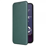 Motorola Moto G84 Etui Karbonfibertekstur Grønn