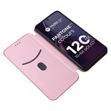 Motorola Moto G84 Etui Karbonfibertekstur Rosegull