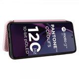 Motorola Moto G84 Etui Karbonfibertekstur Rosegull