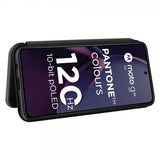 Motorola Moto G84 Etui Karbonfibertekstur Svart