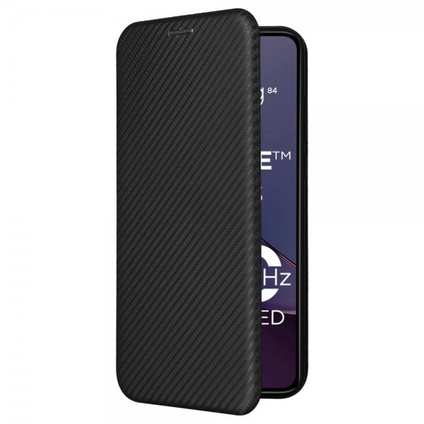 Motorola Moto G84 Etui Karbonfibertekstur Svart