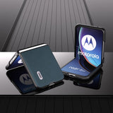 ABEEL Motorola Razr 40 Ultra Deksel Ekte Skinn Grønn