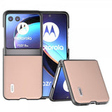 ABEEL Motorola Razr 40 Ultra Deksel Ekte Skinn Rosa