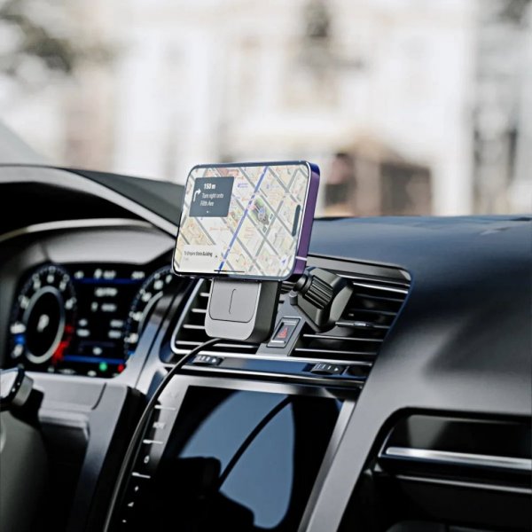 ALOGIC Matrix Magnetic Car Charger with Air Vent & Dash Mount MagSafe
