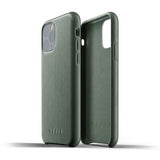 Mujjo iPhone 11 Pro Deksel Full Leather Case Slate Green
