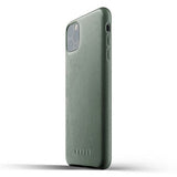 Mujjo iPhone 11 Pro Max Deksel Full Leather Case Slate Green