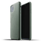 Mujjo iPhone 11 Pro Max Deksel Full Leather Case Slate Green