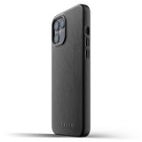 Mujjo iPhone 12 Pro Max Deksel Full Leather Case Svart