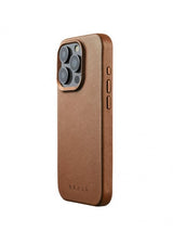 Mujjo iPhone 15 Pro Deksel Full Leather Case MagSafe Dark Tan