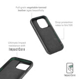 Mujjo iPhone 15 Pro Deksel Shield Case Svart