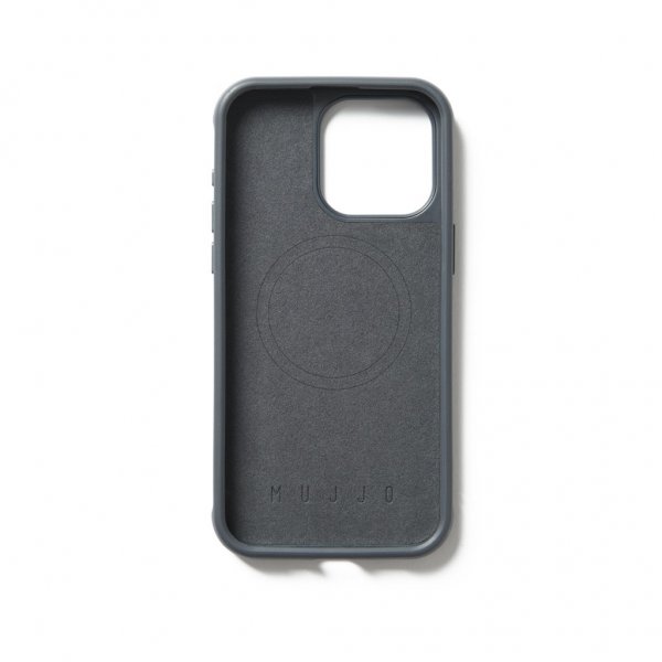 Mujjo iPhone 15 Pro Max Deksel Shield Case Steel Blue