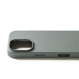 Mujjo iPhone 16 Pro Deksel Full Leather Case Green Smoke