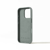 Mujjo iPhone 16 Pro Deksel Full Leather Case Green Smoke