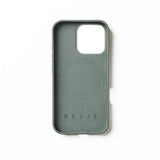 Mujjo iPhone 16 Pro Deksel Full Leather Case Green Smoke