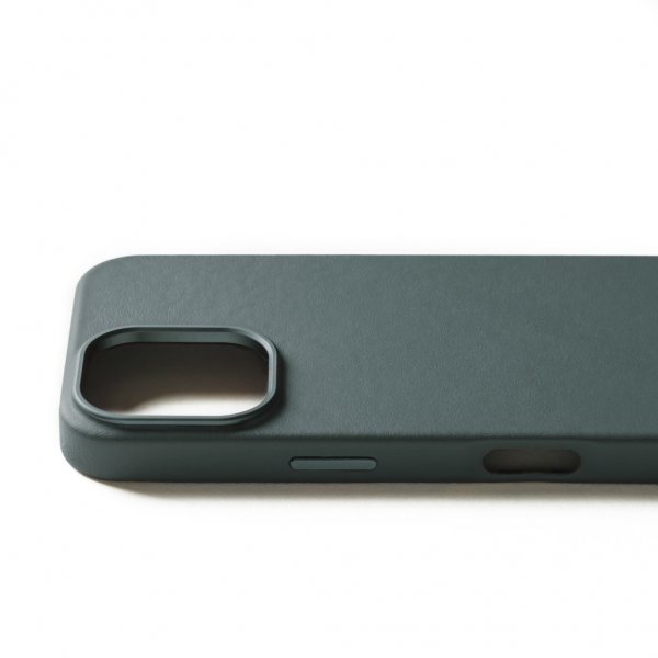 Mujjo iPhone 16 Pro Deksel Full Leather Case Livid Green