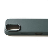 Mujjo iPhone 16 Pro Deksel Full Leather Case Livid Green