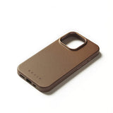 Mujjo iPhone 16 Pro Deksel Full Leather Case Dark Tan