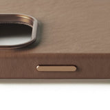 Mujjo iPhone 16 Pro Deksel Full Leather Case Dark Tan