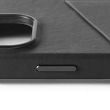 Mujjo iPhone 16 Pro Deksel Full Leather Wallet Case Svart