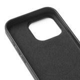 Mujjo iPhone 16 Pro Deksel Full Leather Wallet Case Svart