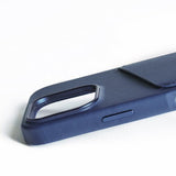Mujjo iPhone 16 Pro Deksel Full Leather Wallet Case Monaco Blue