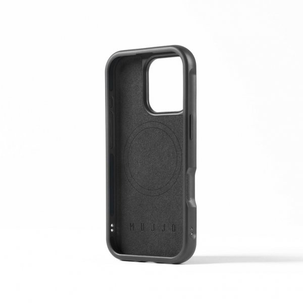 Mujjo iPhone 16 Pro Deksel Shield Case Steel Blue