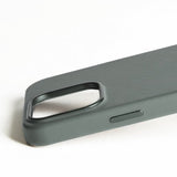 Mujjo iPhone 16 Pro Max Deksel Full Leather Case Green Smoke
