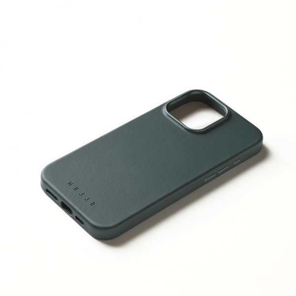 Mujjo iPhone 16 Pro Max Deksel Full Leather Case Livid Green
