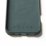 Mujjo iPhone 16 Pro Max Deksel Full Leather Case Livid Green