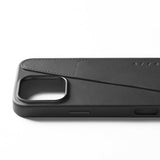 Mujjo iPhone 16 Pro Max Deksel Full Leather Wallet Case Svart