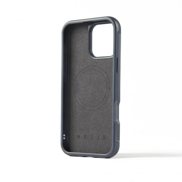 Mujjo iPhone 16 Pro Max Deksel Shield Case Steel Blue