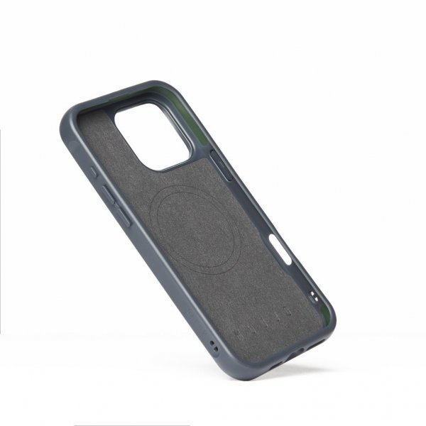 Mujjo iPhone 16 Pro Max Deksel Shield Case Steel Blue