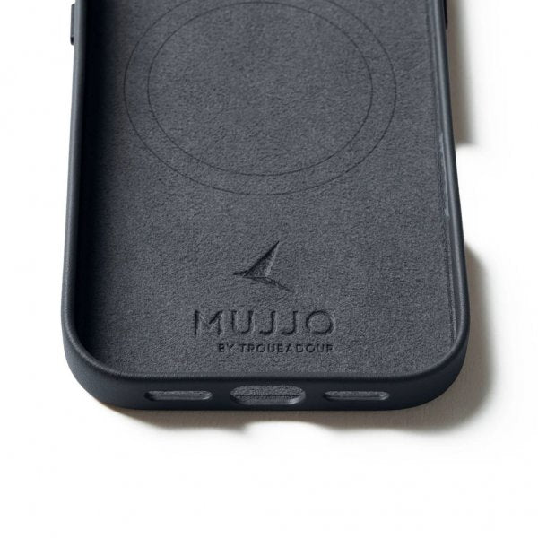 Mujjo iPhone 17 Deksel Full Leather Case MagSafe Basalt