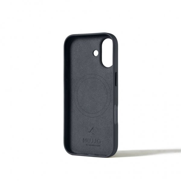 Mujjo iPhone 17 Deksel Full Leather Case MagSafe Basalt