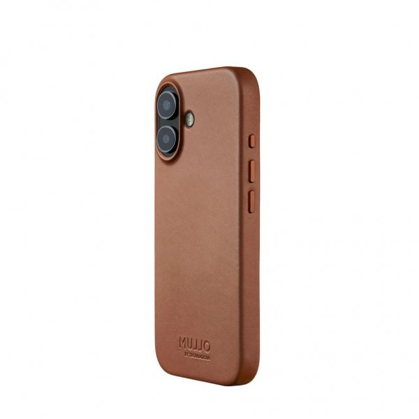 Mujjo iPhone 17 Deksel Full Leather Case MagSafe Tan