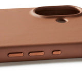 Mujjo iPhone 17 Deksel Full Leather Case MagSafe Tan