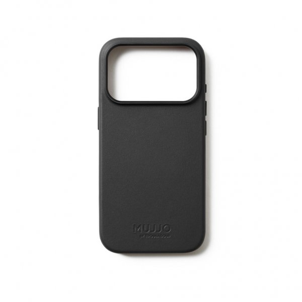 Mujjo iPhone 17 Pro Deksel Full Leather Case MagSafe Svart