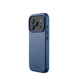 Mujjo iPhone 17 Pro Deksel Full Leather Case MagSafe Monaco Blue