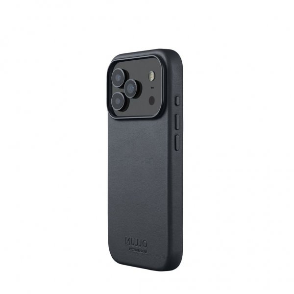 Mujjo iPhone 17 Pro Deksel Full Leather Case MagSafe Basalt