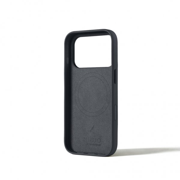 Mujjo iPhone 17 Pro Deksel Full Leather Case MagSafe Basalt