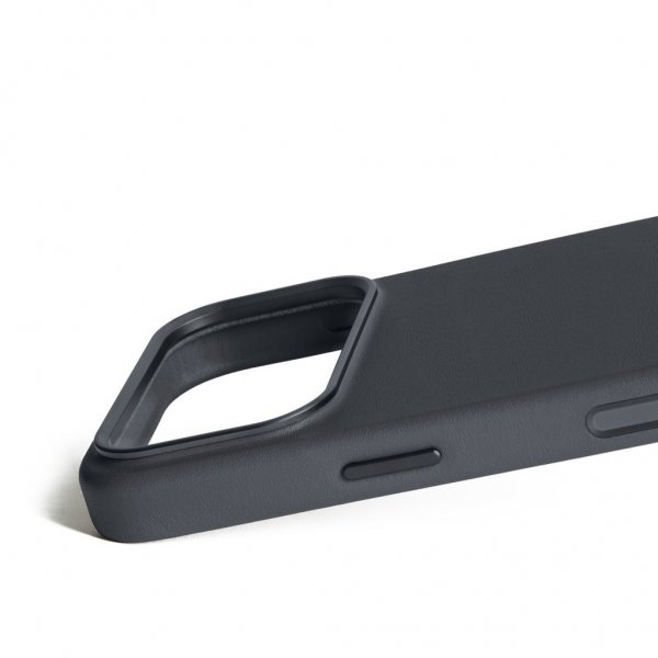 Mujjo iPhone 17 Pro Deksel Full Leather Case MagSafe Basalt