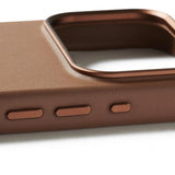 Mujjo iPhone 17 Pro Deksel Full Leather Case MagSafe Tan