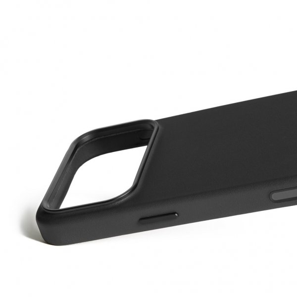 Mujjo iPhone 17 Pro Max Deksel Full Leather Case MagSafe Svart