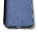 Mujjo iPhone 17 Pro Max Deksel Full Leather Case MagSafe Monaco Blue